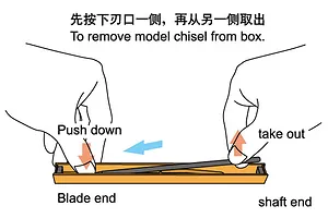 Trumpeter Master Tools Modelers RR2 3m Chisel image 31005