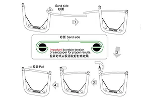 Trumpeter Master Tools Modelers Flexible Sandpaper Strip Holder image 31010