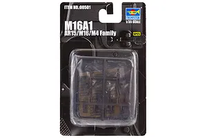 Trumpeter 1/35 M16A1, AR15, M16, M4 6Pcs Scaled Plastic Model Kit image 31104