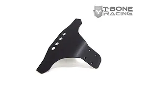 A black T-Bone Racing front bumper for a Traxxas 1/16 Summit RC car, featuring four LED mounting holes on a white background.