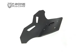 A black T-Bone Racing front bumper for an ARRMA Typhon 6S RC car, shown from an angled top-down perspective against a white background.