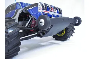 T-Bone Racing Black Traxxas E-Maxx Rear V4 Bumper & Wheelie Bar image 31616