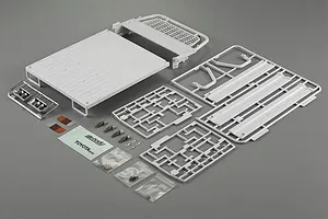 Killerbody 1/10 Toyota Land Cruiser Truck Bed Set w/ 3 Movable Sides image 31847