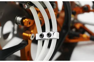 Yeah Racing Orange Aluminium 12-14 Gauge Wire Organizer Clamp image 32077