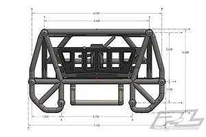 Pro-Line 1/10 Crawler Back-Half Roll Cage Set image 32769