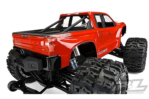 Pro-Line 1/5 Traxxas X-Maxx 2019 Chevy Silverado Z71 Trail Boss Pre-Cut Clear Body Shell image 32772