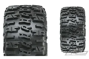 Pro-Line 4.0/5.5" X-Maxx Trencher Pro-Loc Wheels Mounted on Impulse Pro-Loc Black Wheels with Stone Grey Rings 2Pcs image 32774