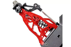 Rovan Red Aluminium Extended (+25mm) Front Suspension Arm Set image 32916