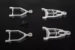 Rovan Silver Aluminium (+25mm) Front Suspension Arm Set image 32918