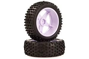 HSP 2.3" Front Buggy Tyres on White Rims - Wheels 2Pcs image 32978