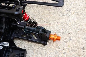 GPM Red Aluminium ARRMA Kraton, Talion & Outcast +13mm Wheel Hex Extension 2Pcs image 33124