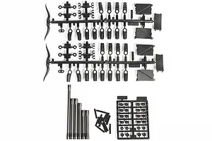 Axial SCX10 II Grey Aluminium Front Links Set