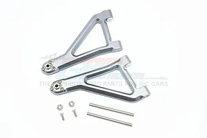 GPM UDR Silver Aluminium Front Upper Left & Right Suspension Arms 2Pcs image 33189