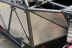 GPM UDR Stainless Steel Front & Rear Wheel Well Diamond Plate Panel Set image 33214