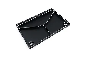 Yeah Racing Black Aluminium 145x95x9mm Parts Tray image 33243