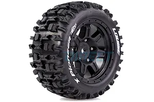 Louise 5.5" X-Pioneer MFT Tyres on Black Spoke Rims - Glued Wheels 2Pcs image 33288