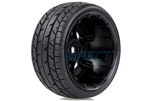 Louise 4.7/5.5" ST-Rocket Tyres on Black Spoke Rims - Beadlocked Wheels 2Pcs image 33302