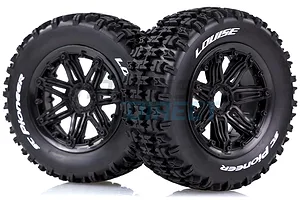 Louise 4.7/5.5" SC-Pioneer Tyres on Black Spoke Rims - Beadlocked Wheels 2Pcs image 33303