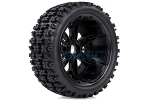 Louise 4.7/5.5" SC-Pioneer Tyres on Black Spoke Rims - Beadlocked Wheels 2Pcs image 33305