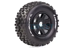 Louise 2.2/3.0" SC-Rock Tyres on Black Spoke Rims - Glued Wheels 2Pcs image 33313