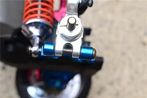 GPM Blue Aluminium Traxxas Slash 4x4 12mm Hex 4Pcs w/ Axle Pins image 33405