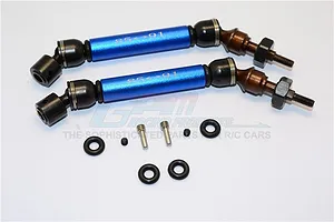 GPM Blue Steel Traxxas Slash/Stampede 4x4 Front Universal Drive Shafts 2Pcs w/ 12mm Hexs image 33412
