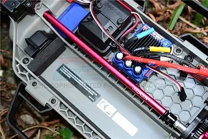 GPM Blue Aluminium Traxxas Slash 4x4 LCG Internal Spline Centre Drive Shaft image 33424