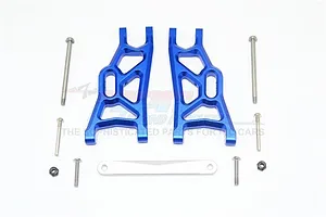 GPM Blue Aluminium Traxxas Slash 2WD Front Lower Suspension Arms 2Pcs w/ Pins image 33487