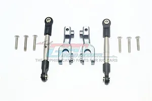 GPM UDR Silver Aluminium Front Left & Right Sway Bar Arm Set w/ Stainless Steel Turnbuckles image 33558