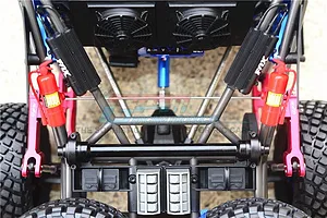 GPM UDR Silver Aluminium Rear Left & Right Sway Bar Arm Set w/ Stainless Steel Turnbuckles image 33562