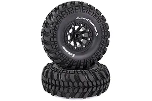Louise 2.2" CR Champ Tyres on Black 8 Spoke Rims - Glued Wheels 2Pcs image 33579