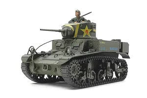 Tamiya 1/35 U.S. M3 Stuart Late Production Tank Scaled Plastic Model Kit image 33770