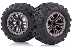 Xinlehong 1.9/2.2" Spirit 9130 Off Road Tyres on Grey Rims - Wheels 2Pcs image 33952