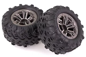 Xinlehong 1.9/2.2" Spirit 9130 Off Road Tyres on Grey Rims - Wheels 2Pcs image 33953