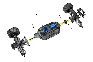 Traxxas Rustler 4x4 VXL RC Stadium Truck Electric Brushless 4WD 1/10 Scale RTR image 34015