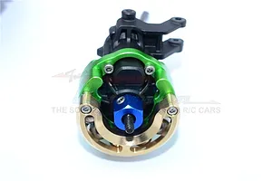 GPM Black TRX-4 Brass Weighted Axle Pendulum Knuckles & +9mm Hex Adapter 2Pcs image 34094