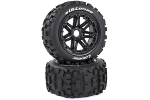 Louise 4.7/5.5" Baja 5B Rear B-ulldoze Tyres on Black Spoke Rims - Beadlocked Wheels 2Pcs image 34096