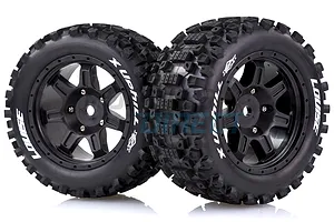 Louise 4.7/5.5" X-Uphill MFT Tyres on Black Spoke Rims -Glued Wheels 2Pcs image 34105