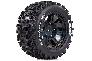 Louise 4.7/5.5" X-Uphill MFT Tyres on Black Spoke Rims -Glued Wheels 2Pcs image 34106