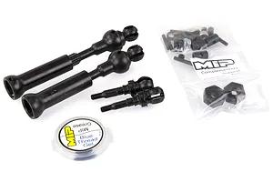 MIP Slash 4x4, Stampede 4x4 & Rally 4x4 & Rally X-Duty Splined Front CVD Steel Drive Shafts 2Pcs 18150