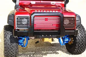 GPM Black Aluminium TRX-4 Street Fighter Front Bumper image 34276