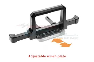 GPM Black Aluminium TRX-4 Street Fighter Front Bumper image 34278