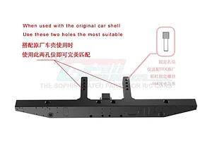 GPM Black Aluminium TRX-4 Rear Bumper w/ D-Ring image 34280