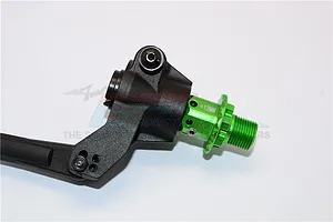 GPM Black Aluminium ARRMA Kraton, Talion & Outcast +13mm Wheel Hex Extension 2Pcs image 34374