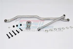 GPM Gunmetal Aluminium Axial Bomber Front Steering Linkage w/ Heavy Duty Servo Saver image 34383