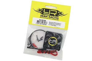 Yeah Racing Black Aluminium 1/8 Fan Mount Clamp w/ 40mm Cooling Fans image 34435