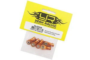 Yeah Racing Orange Aluminium M3 Threaded (Counter Clockwise) Rod Ends 5Pcs image 34447