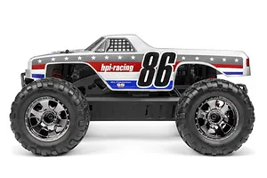 HPI Savage XS Flux El Camino SS Edition RC Monster Truck Electric Brushless 4WD 1/12 Scale RTR - White image 34522