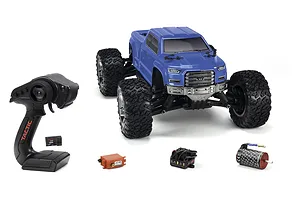 ARRMA Granite 4x4 Big Rock Crew Cab BLX 3S RC Monster Truck Electric Brushless 4WD 1/10 Scale RTR - Blue image 34558