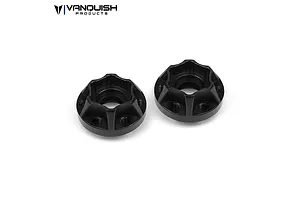Vanquish Black Aluminium SLW 350 Wheel Hex Hub 2Pcs